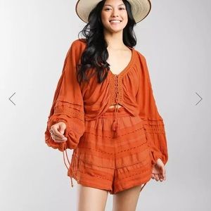 Free people PALOMA SET size L two piece set